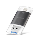 Disco flash push-pull de doble cubierta de metal Richwell 3 en 1 32G tipo C + 8 pines + USB 3.0 con función OTG